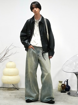 「アイテム（ネックレス）」を使った、しーさん（メンズ・177cm・20代）の秋コーディネート