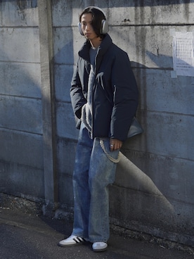 「LIDNM（リドム）のアイテム（財布/小物）」を使った、しーさん（メンズ・176cm）の冬コーディネート