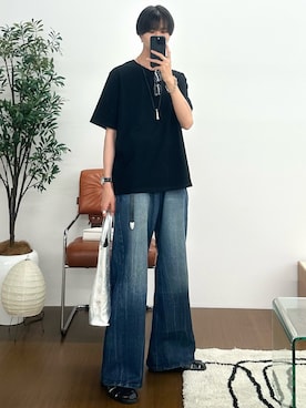 「アイテム（イヤーカフ）」を使った、しーさん（メンズ・177cm）の夏コーディネート