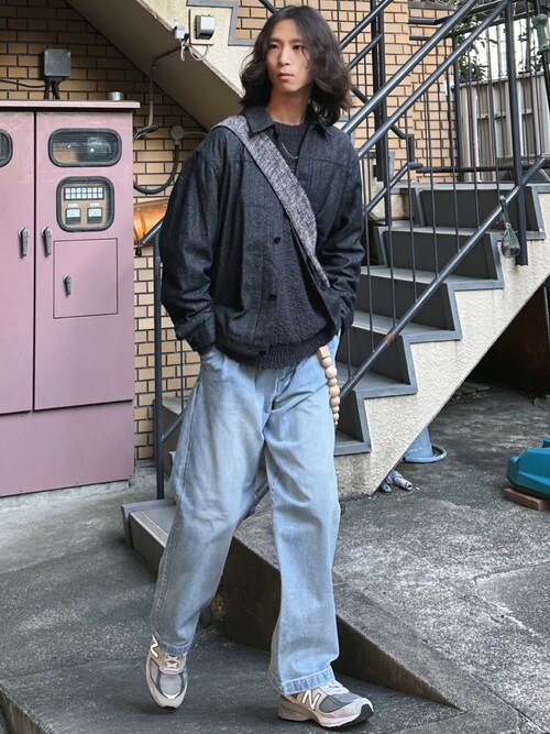 LIDNM SILK DENIM 213 JACKET／TWEED リドム LIDNM（リドム）の「SILK