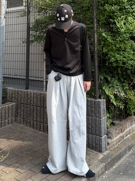 「Llife（ライフ）のアイテム」を使った、しーさん（メンズ・177cm）の春コーディネート