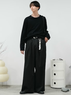 「アイテム（ピアス（片耳用））」を使った、しーさん（メンズ・177cm）の秋コーディネート