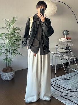 「アイテム（PC・スマホグッズ/家電）」を使った、しーさん（メンズ・177cm）の秋コーディネート
