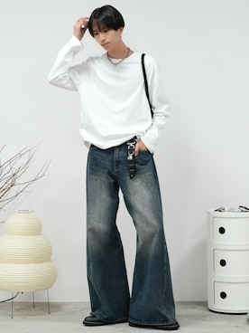 「アイテム（フレグランス）」を使った、しーさん（メンズ・177cm）の秋コーディネート