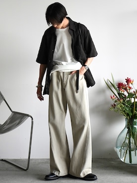 「アイテム（アナログ腕時計）」を使った、しーさん（メンズ・177cm）の秋コーディネート