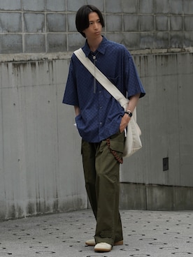 「アイテム（ピアス（片耳用））」を使った、しーさん（メンズ・176cm）の夏コーディネート