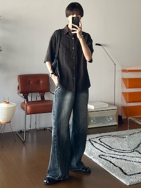 「アイテム（スマホケース/カバー）」を使った、しーさん（メンズ・177cm・20代）の夏コーディネート