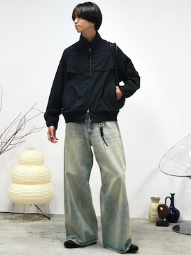 「アイテム（ピアス（片耳用））」を使った、しーさん（メンズ・177cm）の秋コーディネート
