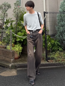 「Paraboot（パラブーツ）のアイテム」を使った、しーさん（メンズ・177cm）の夏コーディネート