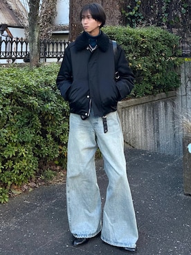 「LAPIIS（ラピス）のアイテム」を使った、しーさん（メンズ・177cm）の冬コーディネート