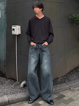 「LIDNM（リドム）のアイテム」を使った、しーさん（メンズ・177cm）の夏コーディネート