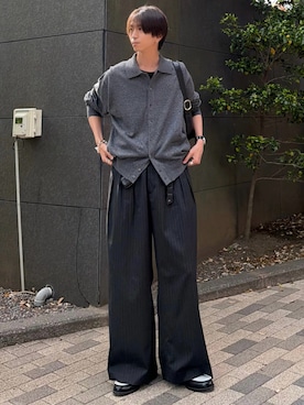 「Llife（ライフ）のアイテム」を使った、しーさん（メンズ・177cm）の春コーディネート