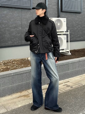 「アイテム（フレグランス）」を使った、しーさん（メンズ・177cm）の冬コーディネート