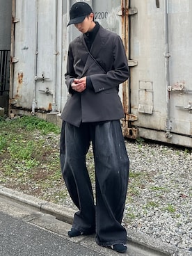 「アイテム（キャップ）」を使った、しーさん（メンズ・177cm・20代）の秋コーディネート