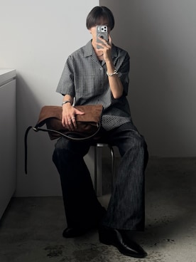 「Llife（ライフ）のアイテム」を使った、しーさん（メンズ・177cm）の夏コーディネート