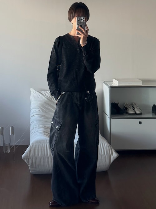 Lame Blend Henley Neck Knit / ラメブレンドヘンリーネックニット