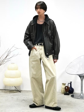 「アイテム（ピアス（片耳用））」を使った、しーさん（メンズ・177cm）の秋コーディネート