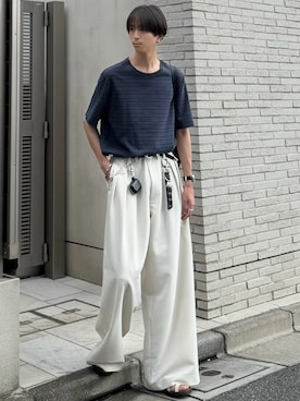 「Llife（ライフ）のアイテム」を使った、しーさん（メンズ・177cm）の夏コーディネート