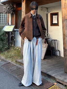 「HARUTA（ハルタ）のアイテム」を使った、しーさん（メンズ・177cm）の冬コーディネート