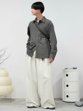 「アイテム（ピアス（両耳用））」を使った、しーさん（メンズ・177cm）の秋コーディネート