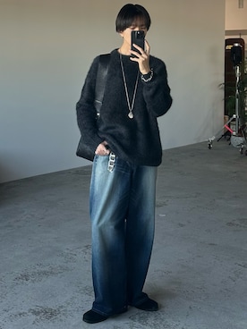 「アイテム（キーケース/キーアクセサリー）」を使った、しーさん（メンズ・177cm）の冬コーディネート