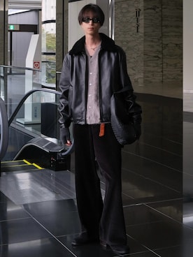 「アイテム（アームカバー）」を使った、しーさん（メンズ・177cm）の冬コーディネート