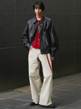 「アイテム（ピアス（片耳用））」を使った、しーさん（メンズ・177cm）の秋コーディネート