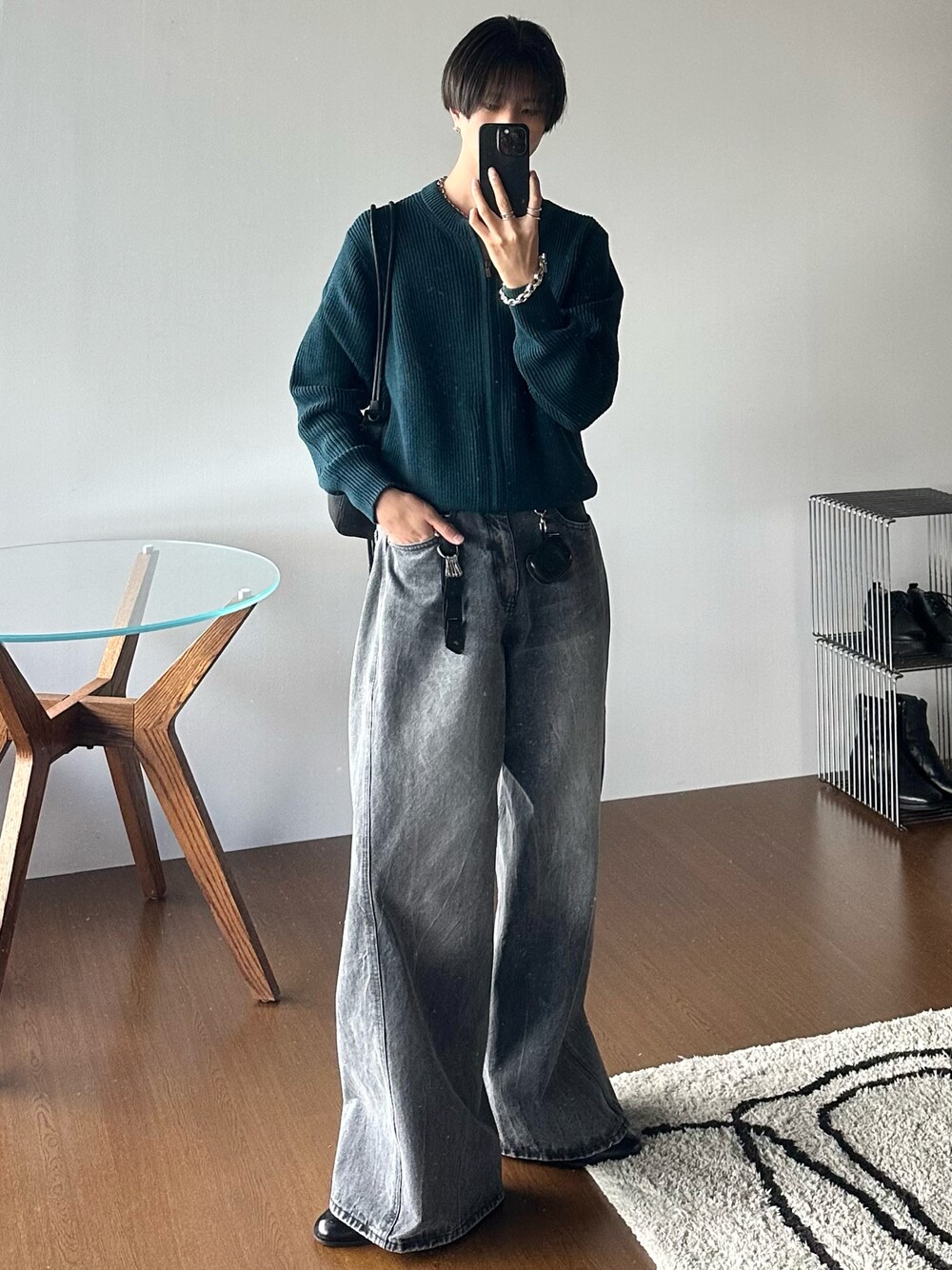 【極美品】LIDNM デニム lidnm SEMI WIDE HERITAGE DENIM PANTS M