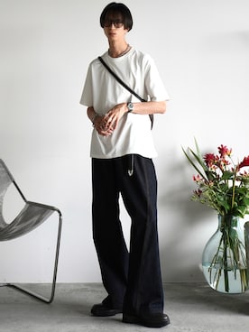 「アイテム（腕時計）」を使った、しーさん（メンズ・177cm）の秋コーディネート