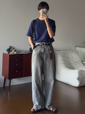 「Llife（ライフ）のアイテム」を使った、しーさん（メンズ・177cm）の夏コーディネート