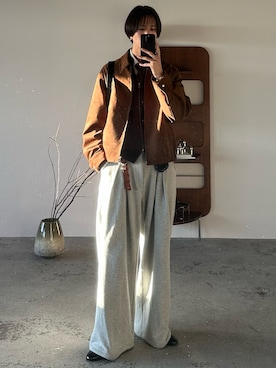 「アイテム（キーケース/キーアクセサリー）」を使った、しーさん（メンズ・177cm）の冬コーディネート