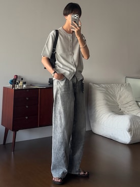 「Llife（ライフ）のアイテム」を使った、しーさん（メンズ・177cm）の夏コーディネート