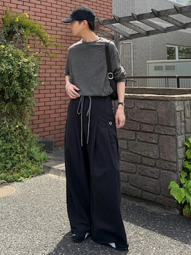 「Llife（ライフ）のアイテム」を使った、しーさん（メンズ・177cm）の春コーディネート