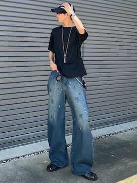 「アイテム（アナログ腕時計）」を使った、しーさん（メンズ・177cm）の夏コーディネート