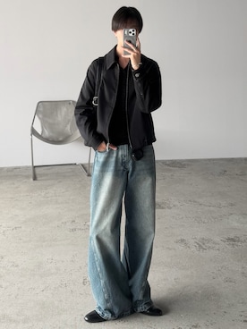 「アイテム（ブルゾン）」を使った、しーさん（メンズ・177cm）の春コーディネート