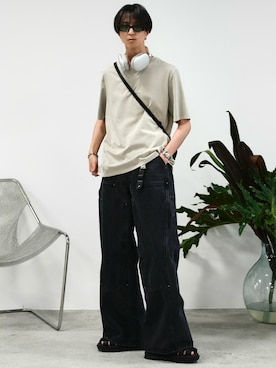 「アイテム（ピアス（両耳用））」を使った、しーさん（メンズ・177cm）の夏コーディネート