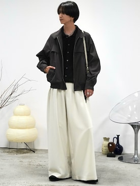 「アイテム（ピアス（片耳用））」を使った、しーさん（メンズ・177cm）の秋コーディネート