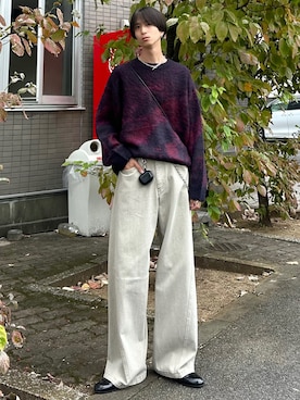 「アイテム（ピアス（両耳用））」を使った、しーさん（メンズ・177cm）の秋コーディネート