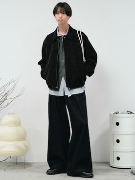 「アイテム（フレグランス）」を使った、しーさん（メンズ・177cm）の冬コーディネート