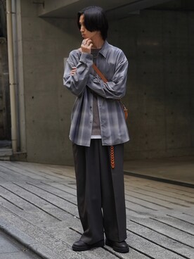 「Feng Chen Wang（フェン・チェン・ワン）のアイテム」を使った、しーさん（メンズ・176cm）の夏コーディネート