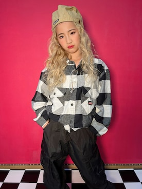 「Dickies（ディッキーズ）のアイテム」を使った、🌈IR♡ᕼᗩ🌈さん（キッズ・123cm）の冬コーディネート