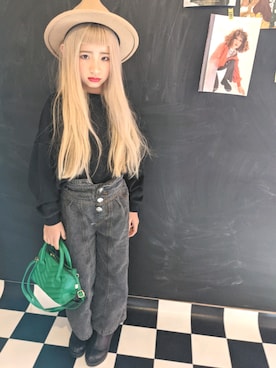 「おんなのこコーデ」｜「アイテム（スウェット）」を使った、🌈IR♡ᕼᗩ🌈さん（キッズ・123cm）の冬コーディネート