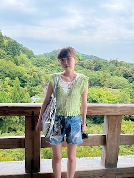 「ZARA（ザラ）のアイテム」を使った、すずさん（レディース・159cm）の夏コーディネート