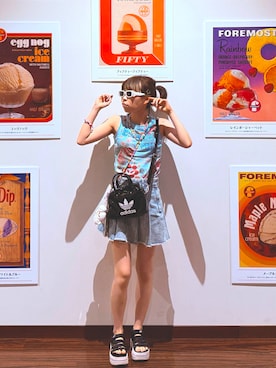 「NIKE（ナイキ）のアイテム」を使った、すずさん（レディース・159cm）の夏コーディネート