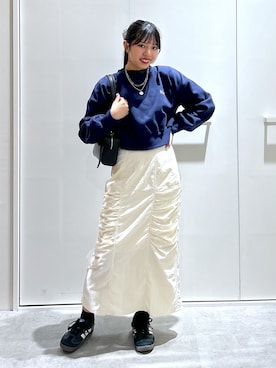 「FREE'S MART（フリーズマート）のアイテム（スウェット）」を使った、kotomiさん（レディース・156cm）の春コーディネート
