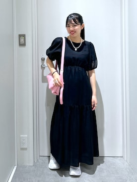 「FREE'S MART（フリーズマート）のアイテム（ワンピース）」を使った、kotomiさん（レディース・156cm）の夏コーディネート