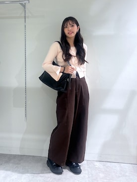 「FREE'S MART（フリーズマート）のアイテム（パンツ）」を使った、kotomiさん（レディース・156cm）の秋コーディネート