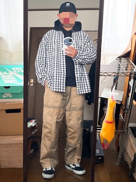 「Eddie Bauer（エディーバウアー）のアイテム（シャツ/ブラウス）」を使った、アスパラガスさん（メンズ・170cm）の秋コーディネート
