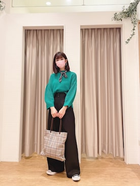 「AG（エージー）のアイテム（パンツ）」を使った、Kinamiさん（レディース・158cm）の冬コーディネート