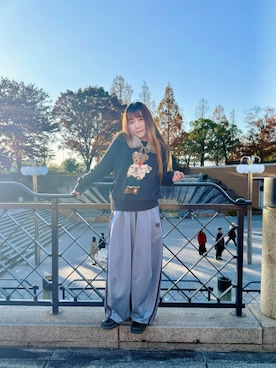 「CHROME HEARTS（クロムハーツ）のアイテム」を使った、iamwanwisaさん（レディース・158cm）の秋コーディネート